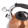Imperial Home Whistling Tea Kettle Stainless Steel Copper Tea Kettle. 3 Qt Encapsulated Bottom Stylish Modern Design Classic Tea Kettle