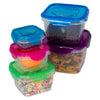 10 Pc Reusable Refrigerator Containers – Microwavable Plastic Lunch Containers