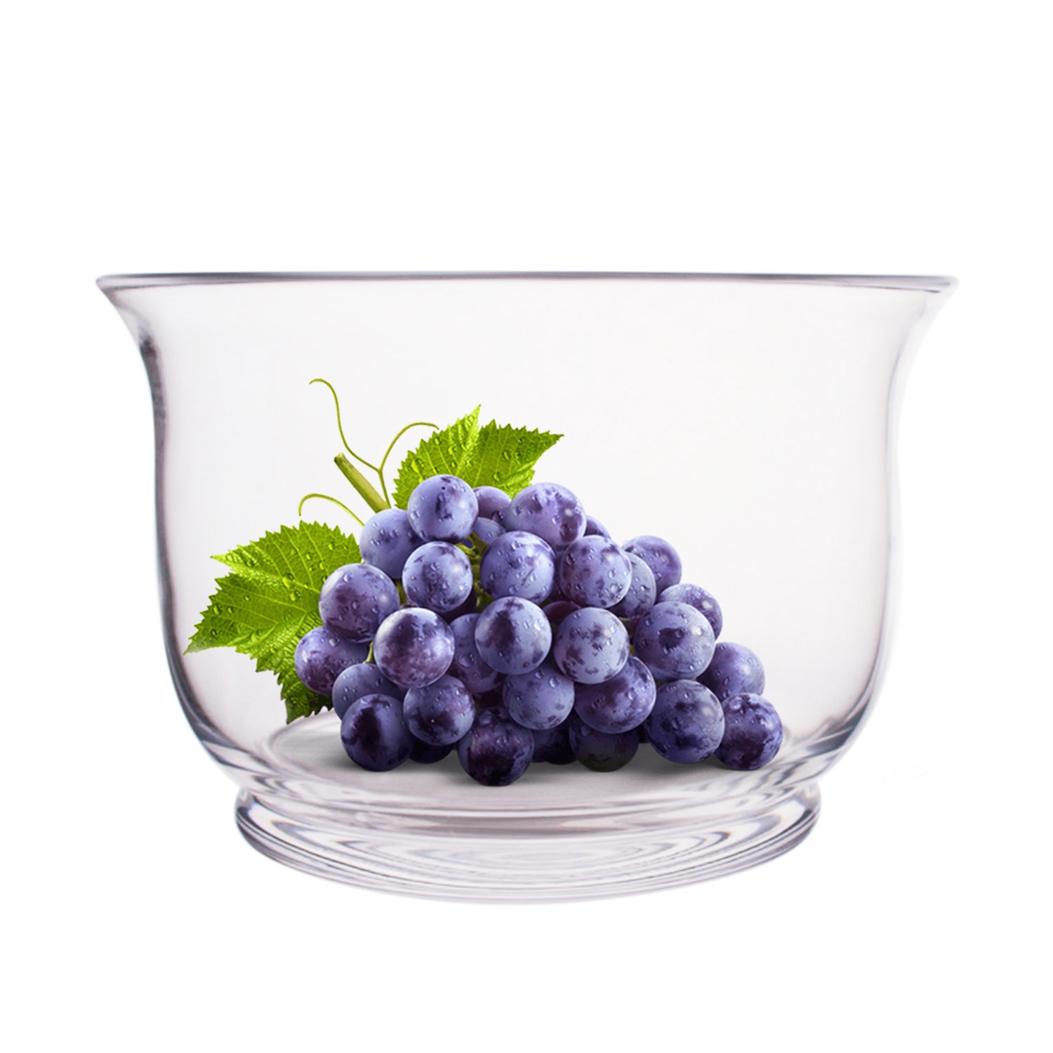 Krosno Handcrafted Glass 10" Serving Bowl - Made in Poland