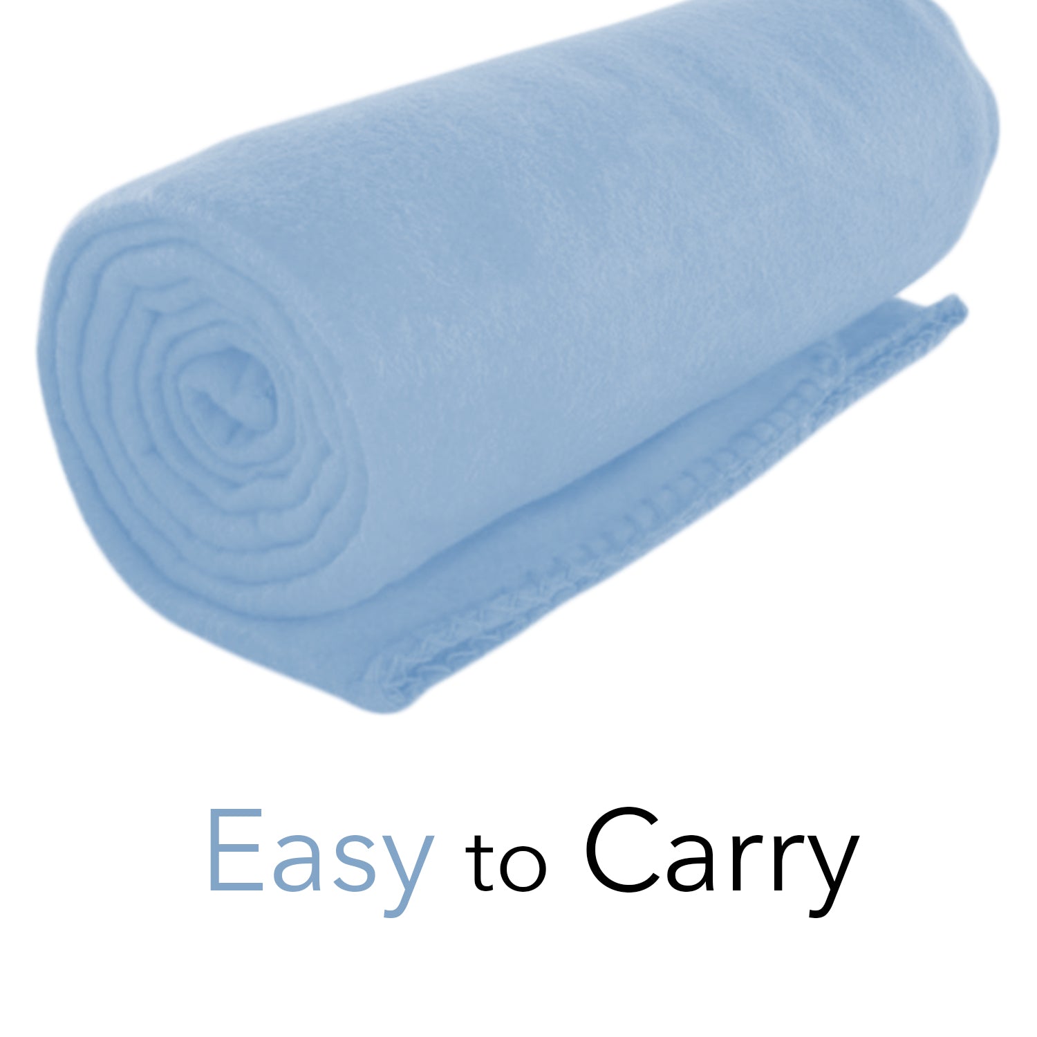 Imperial Home 50 x 60 Inch Soft Cozy Fleece Blanket / Fleece Throw - Blue