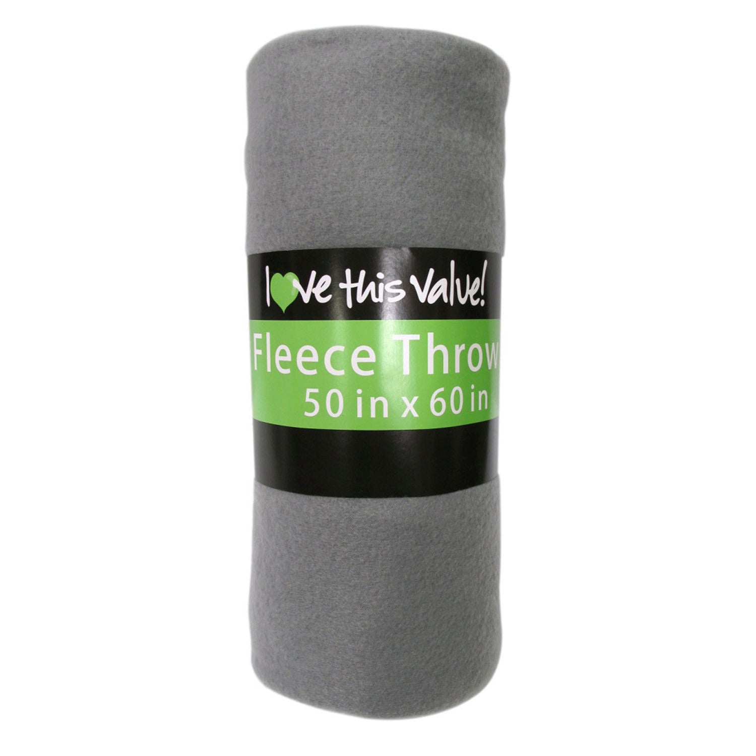 50 x 60 Inch Soft Cozy Fleece Blanket / Fleece Throw - Gray