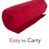 50 x 60 Inch Soft Cozy Fleece Blanket / Fleece Throw - Red