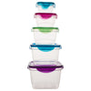 10 Pc Reusable Refrigerator Containers – Microwavable Plastic Lunch Containers
