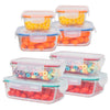 16 Pcs Set Glass Storage Containers with Lids/Glass Food Storage Containers Airtight/Glass Containers With Lids - Glass Meal Prep Containers Glass Food Containers - Glass Lunch Container