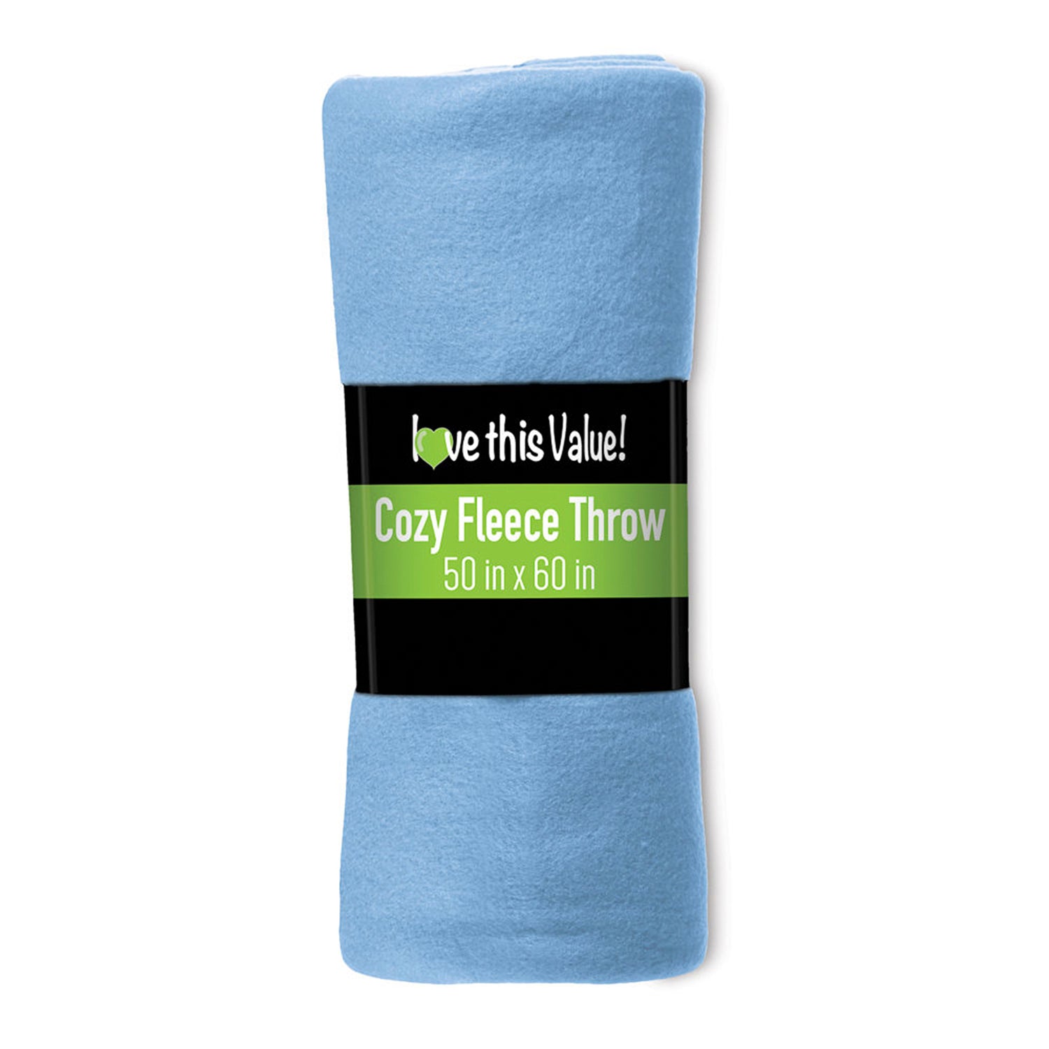 Imperial Home 50 x 60 Inch Soft Cozy Fleece Blanket / Fleece Throw - Blue