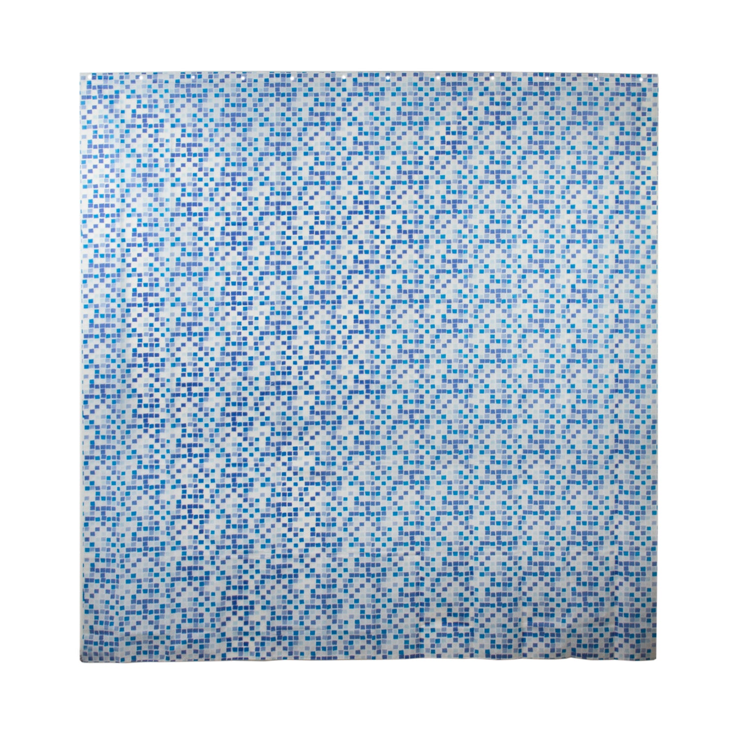 Colorful Long Shower Curtain - Plastic Bathroom Curtains - Blue
