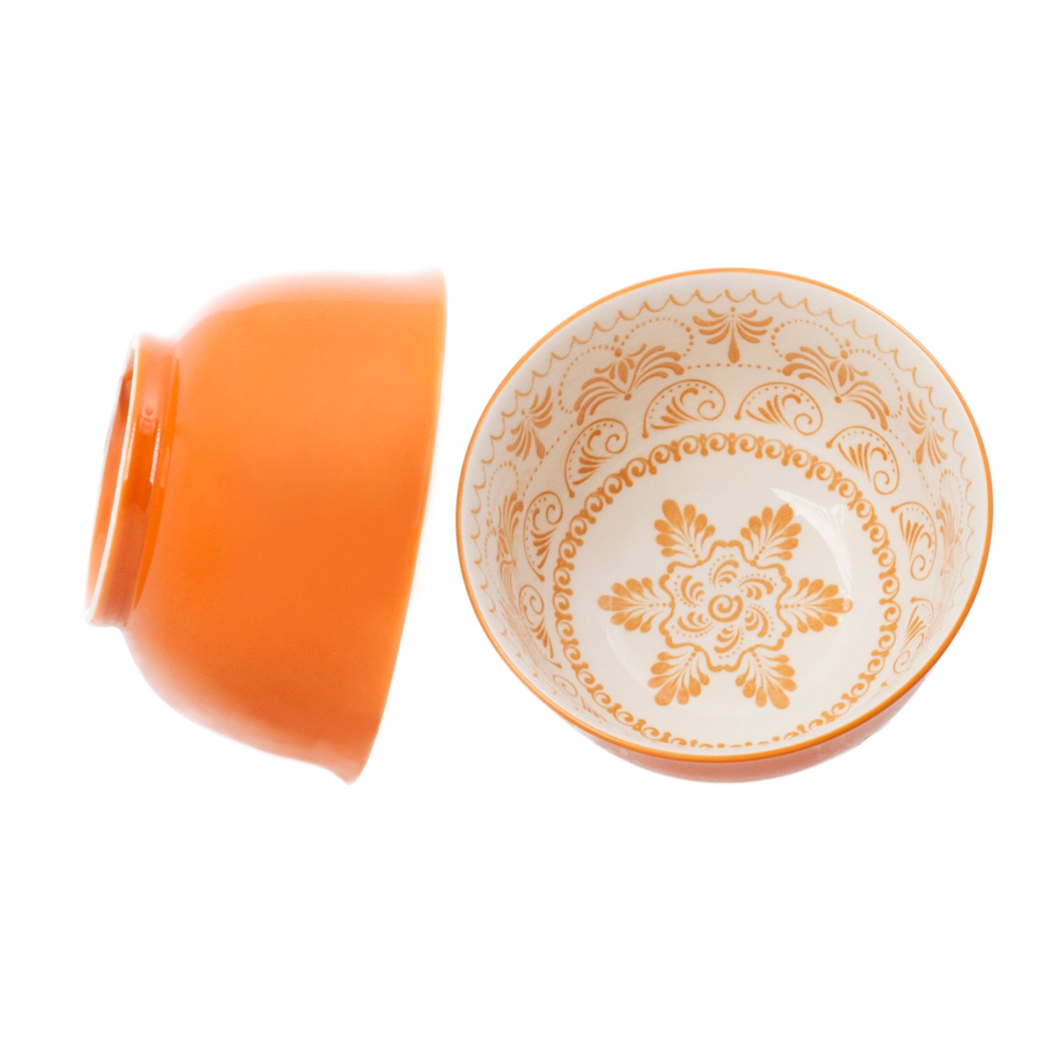 High Quality Large 6 Inch Ceramic Cereal Soup Pasta Bowl Set 4 Pcs Ceramic Bowls