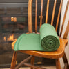 50 x 60 Inch Soft Cozy Fleece Blanket / Fleece Throw - Dark Green