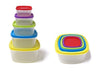 Always Fresh Plastic Food Containers Fiesta Edition Square - 10 pcs Set