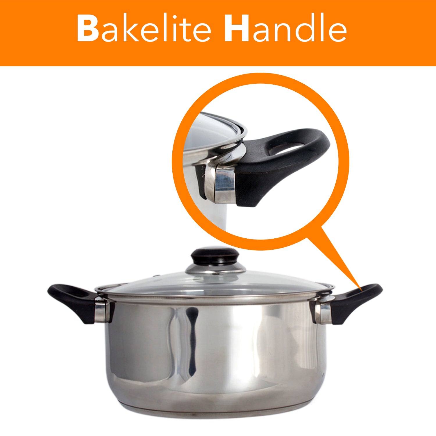 Stainless Steel 7 Pcs. Cookware set Dutch Oven Fry Pan Saucepan
