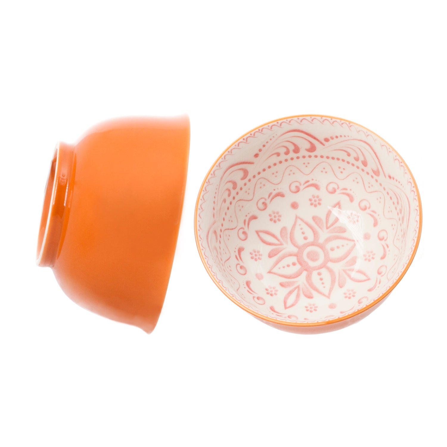 High Quality Large 6 Inch Ceramic Cereal Soup Pasta Bowl Set 4 Pcs Ceramic Bowls