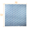 Colorful Long Shower Curtain - Plastic Bathroom Curtains - Blue