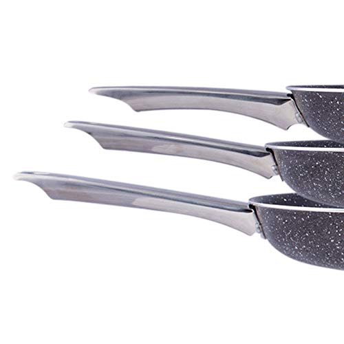 Nonstick Frying Pan – 8”, 10”, and 12” Aluminum Pans – Ceramic Coated Aluminum Fry Pan – Nonstick Frying Pans in 3 Sizes (8")