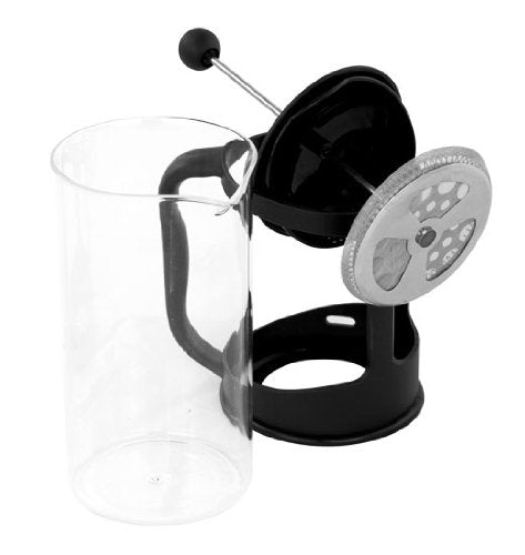 French Press Coffee & Tea Maker with Heat Proof and Stainless Steel Filter, 11 Oz / 350ml