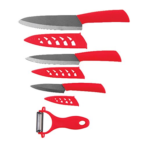 Oster 4 Piece Ceramic Cutlery Set Red - Shop Flatware at H-E-B