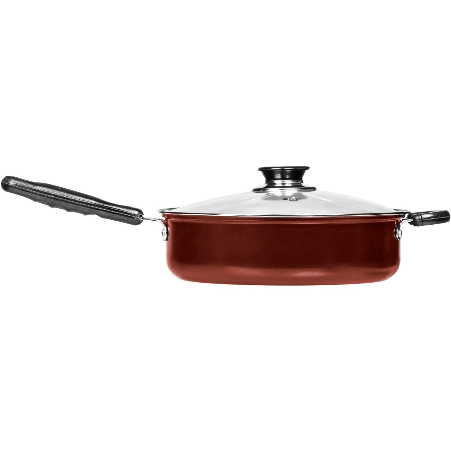 11” Non Stick Deep Frying Pans – Large Deep Pan with Lid – Nonstick Deep Fry Pans – Re