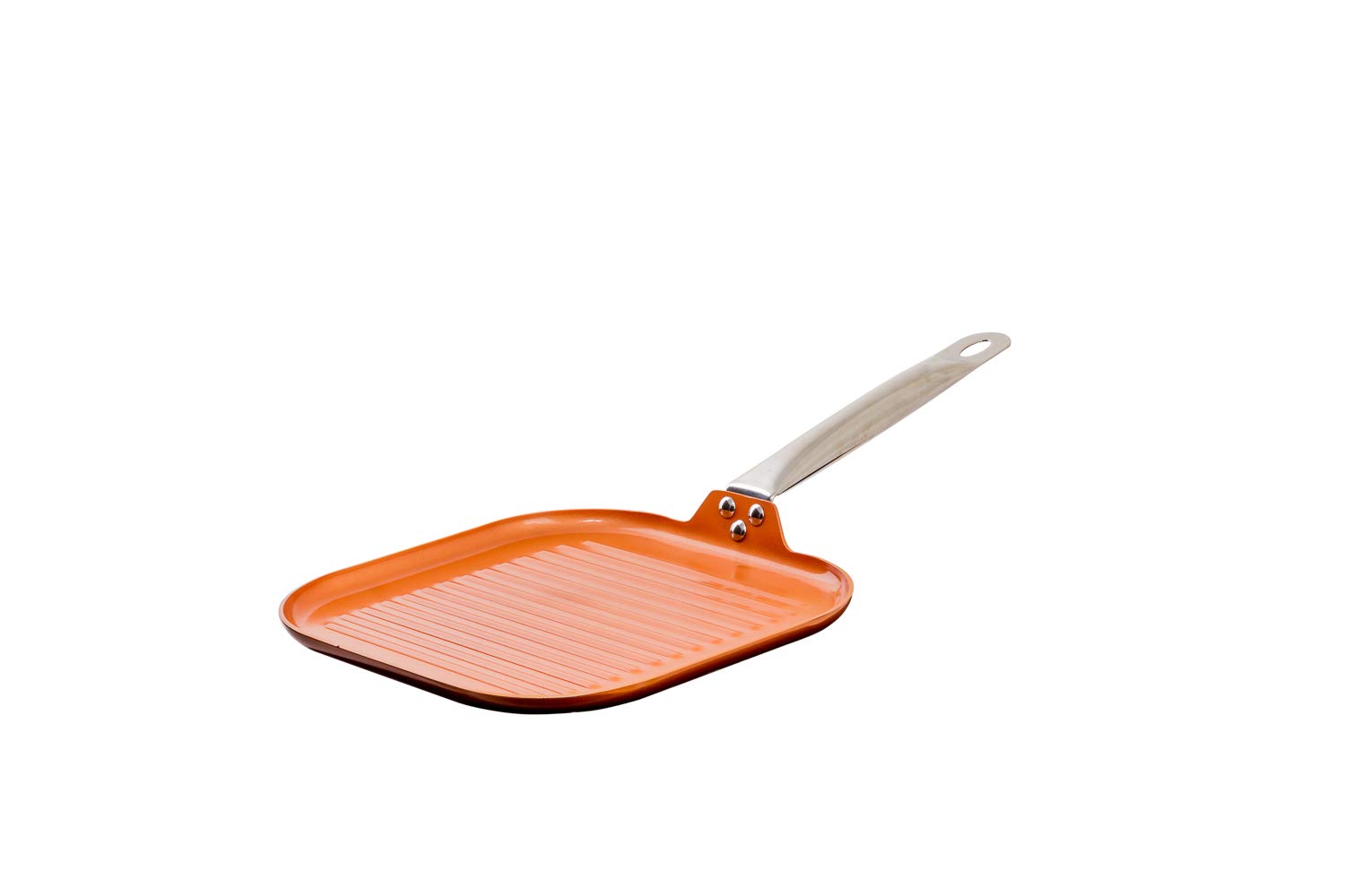12 Pc Copper Ceramic Nonstick Cookware Set Fry Sauce Pan W/ Glass Lids Utensils