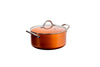 15 pc Copper Aluminum Cookware Set – Copper Nonstick Cookware Sets – Pots and Pans Set with Fryer Insert, Glass Lids, Spatula, Spoon, and more