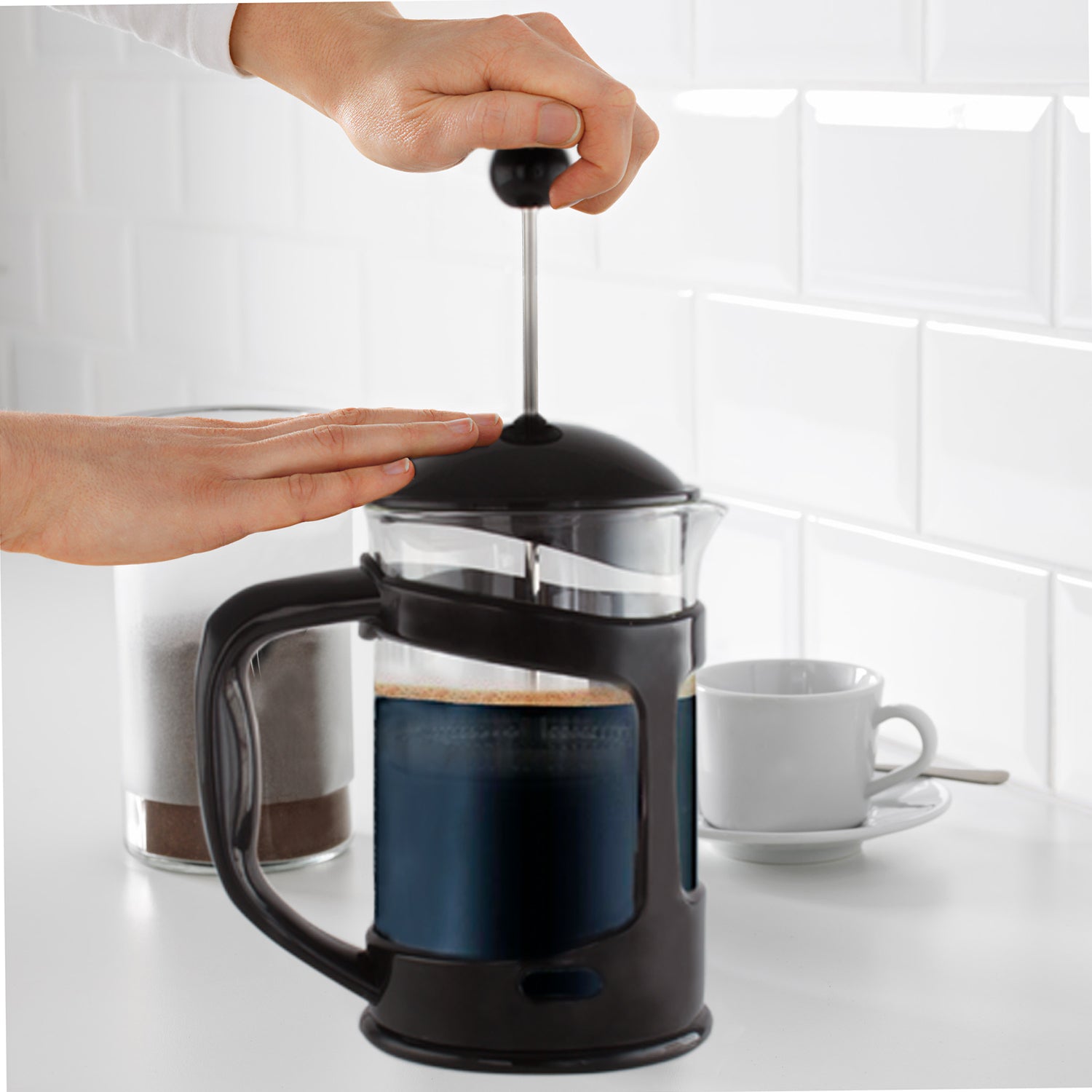 Black 28 Oz.French Press Coffee Tea Maker with Stainless Steel Filter