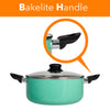 8 Piece Rainbow Nonstick Cookware Set Kitchen Pots Sauce Fry Pan With Glass Lid