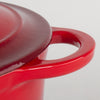 Chef Quality Cast Iron Dutch Oven - 5 QT Enamel Dutch Oven Pot (Red)