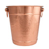 Copper Stainless Steel Champagne Bucket - Hammered Wine Bottle Cooler Ice Bucket