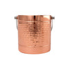 Copper Stainless Steel Double wall Ice Bucket with Lid - Hammered Wine Bottle Cooler Ice Bucket