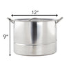 Imperial Home Classic Stainless Steel Steamer Pot, 3 Piece Steaming Stock Pot With Insert & Lid (16 Quart)