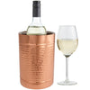 Copper Double Wall Wine Cooler – Insulated Cooler Ice Bucket – Champagne Bucket or Wine Chiller Bottle Cooler