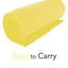 Imperial 50 x 60 Inch Ultra Soft Fleece Throw Blanket - Yellow
