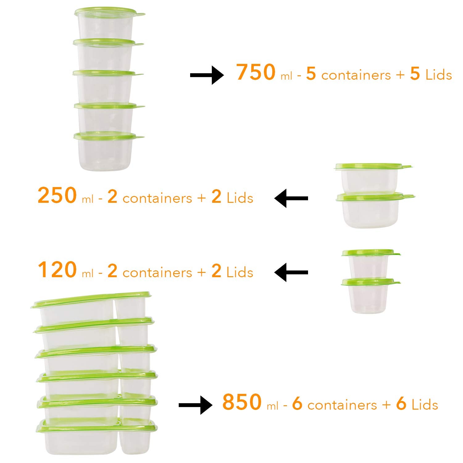 76 Piece BPA Free Food Storage Containers With Lids – Plastic Large Food Storage Containers – Airtight Food Storage Containers – Plastic Food Storage Containers