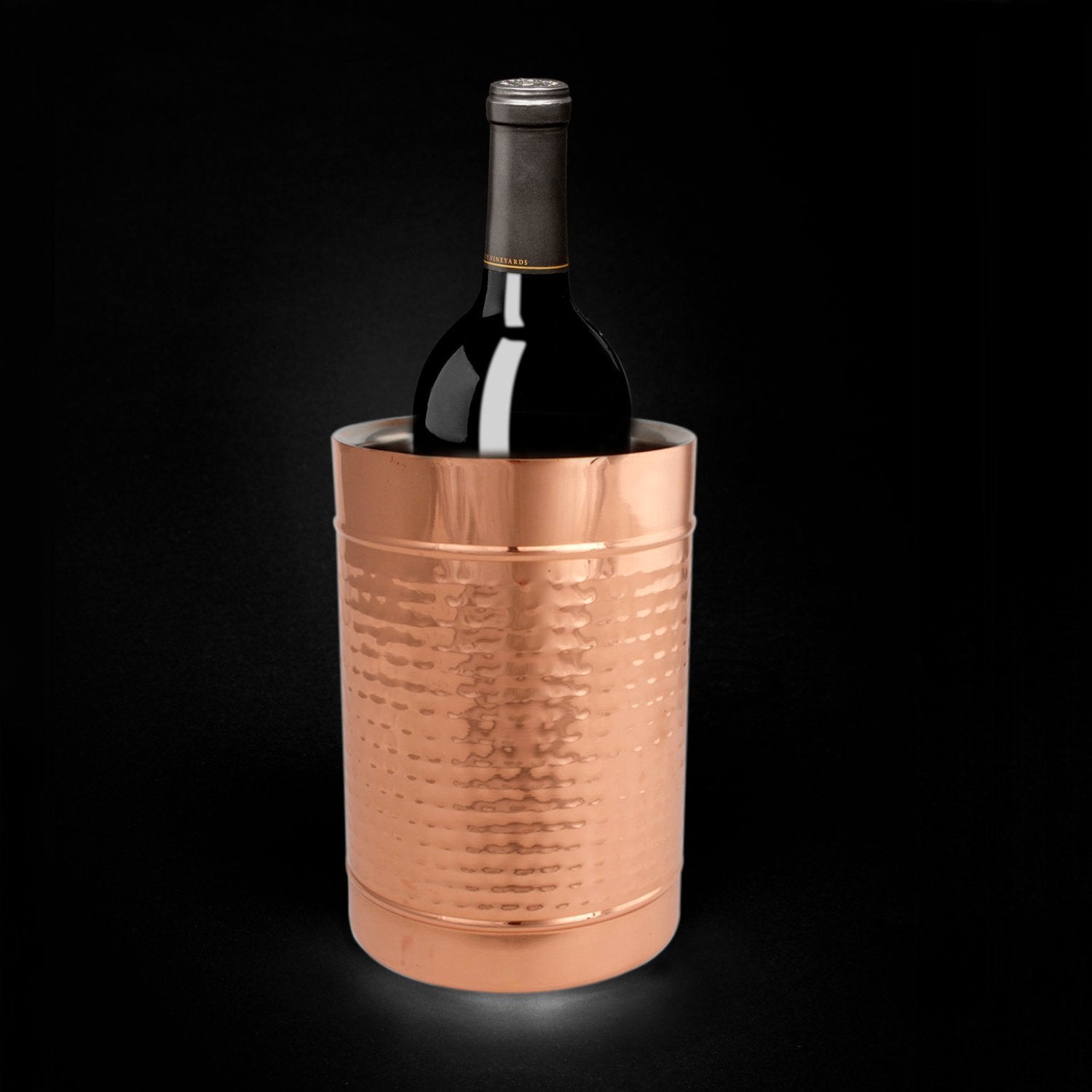 Copper Double Wall Wine Cooler – Insulated Cooler Ice Bucket – Champagne Bucket or Wine Chiller Bottle Cooler
