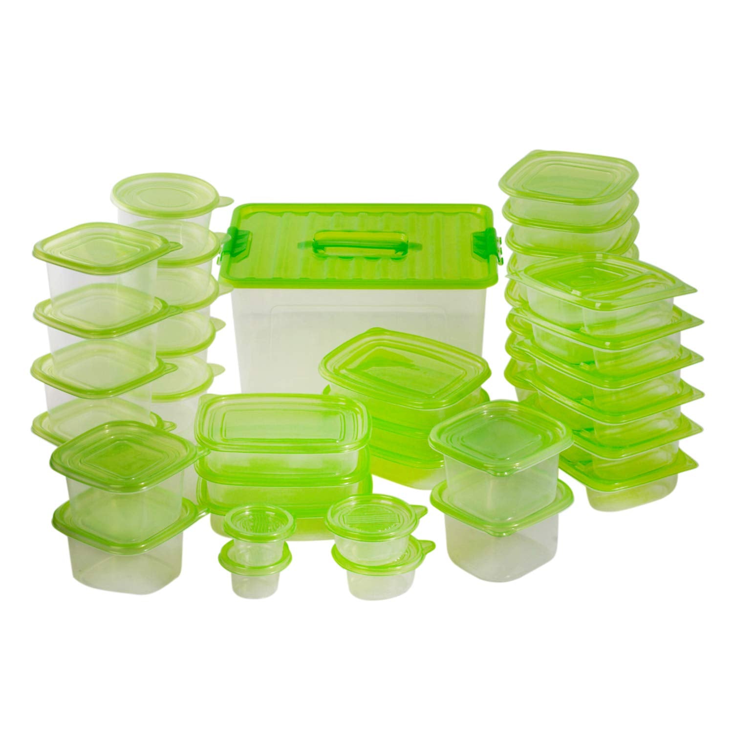 76 Piece BPA Free Food Storage Containers With Lids – Plastic Large Food Storage Containers – Airtight Food Storage Containers – Plastic Food Storage Containers