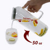 Glass 54 oz. Beverage Water Pitcher - Carafe with Lid - Glass Pitcher with Lid & Handle