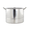 Imperial Home Classic Stainless Steel Steamer Pot, 3 Piece Steaming Stock Pot With Insert & Lid (16 Quart)