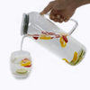 Glass 54 oz. Beverage Water Pitcher - Carafe with Lid - Glass Pitcher with Lid & Handle