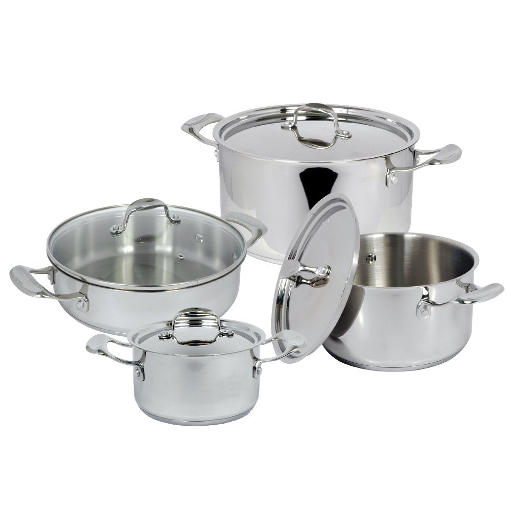 4 Piece Stainless Steel Cookware Set