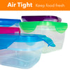 10 Pc Reusable Refrigerator Containers – Microwavable Plastic Lunch Containers
