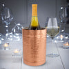 Copper Double Wall Wine Cooler – Insulated Cooler Ice Bucket – Champagne Bucket or Wine Chiller Bottle Cooler
