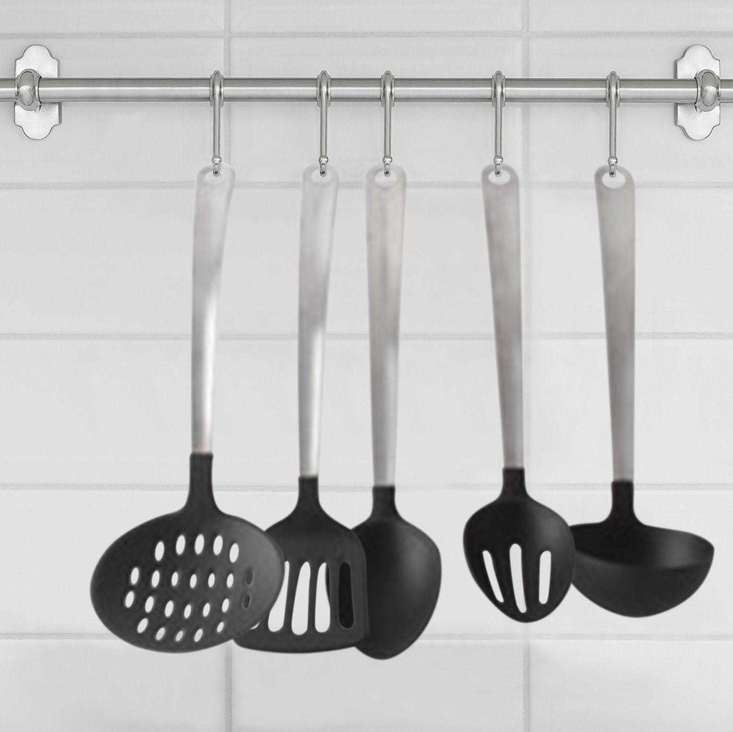 Stainless Steel & Nylon Heat Resistant Kitchen Tool Utensil Set