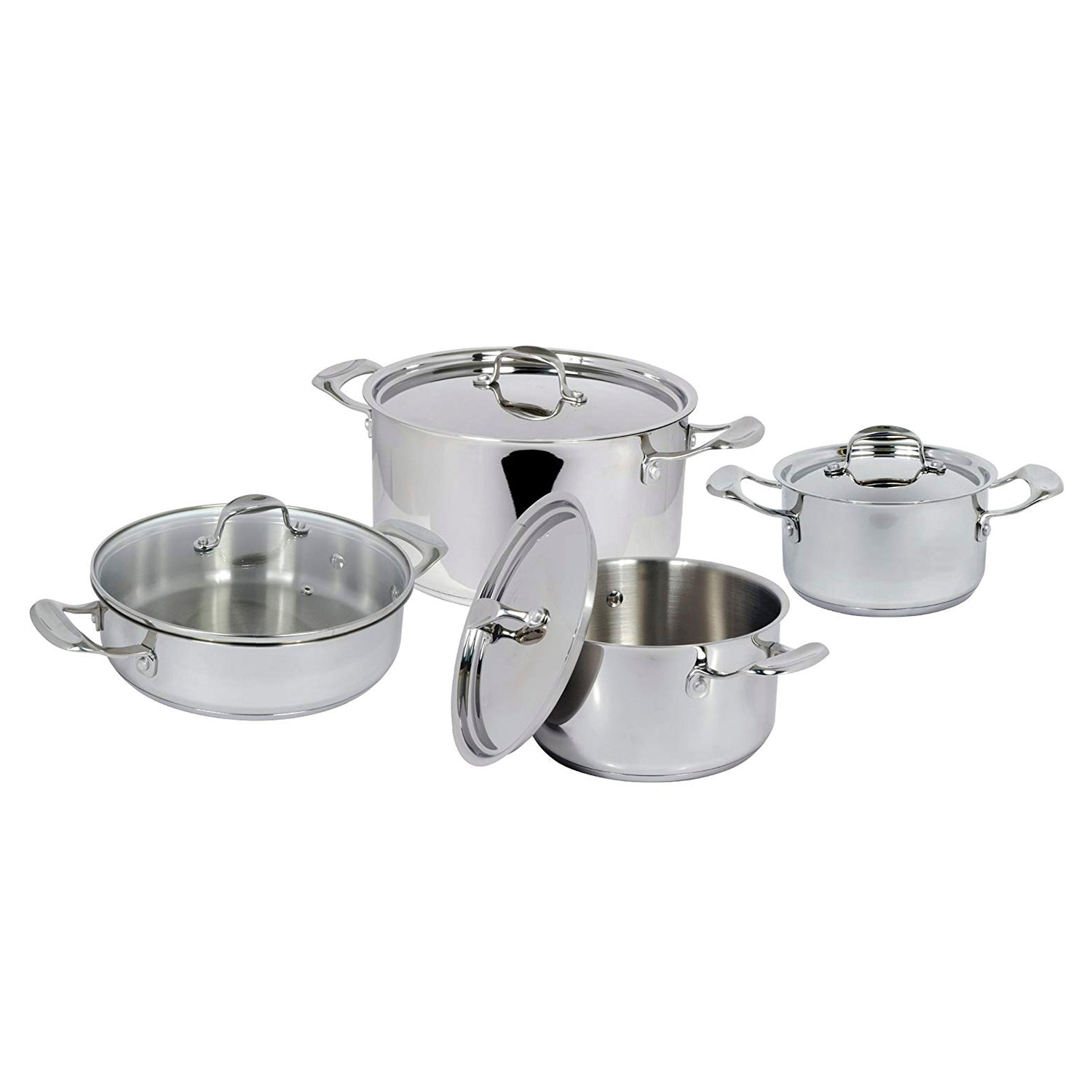4 Piece Stainless Steel Cookware Set