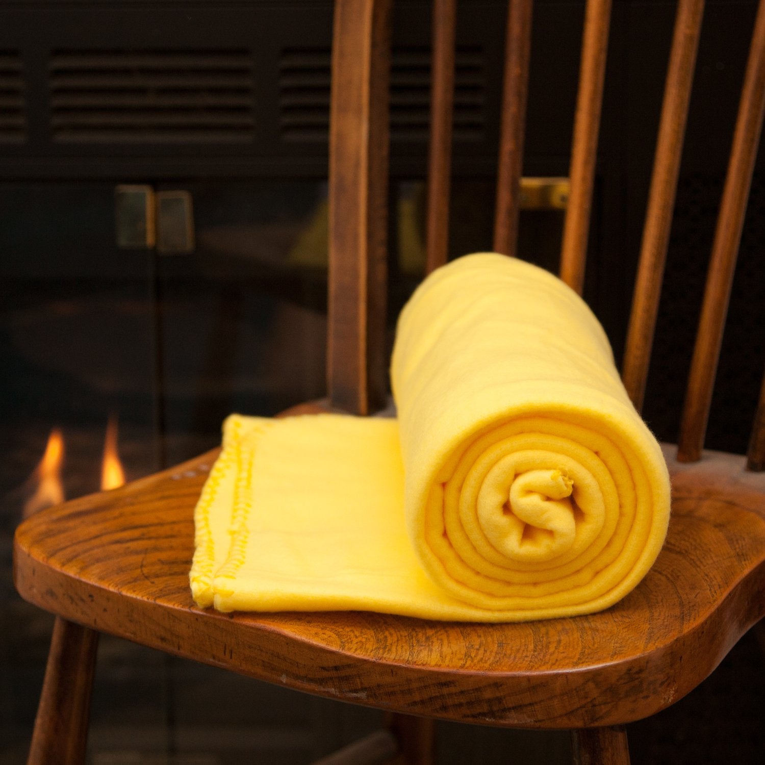 12 Pack of Imperial Home 50 x 60 Inch Ultra Soft Fleece Throw Blanket - Yellow