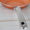 Healthy Chef's Copper Frying Pan With Nonstick Coating - Induction Frying Pan Oven Safe Copper Fry Pan (12 Inch)