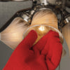 2 Extra Thick Oven Gloves - Red Heat Resistant Amazing Oven Mitt / Pot Holders