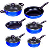 Nonstick Cookware Set – 10-Piece Cookware Sets – Pots and Pans Set – Non-Stick Frying Pans and Pots (Black Interior)