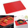 Premium Healthy Chef Baking Mat - Raised Pyramid Non-Stick Baking Sheet - Red