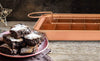 Copper Brownie Pan – 3 pc Perfect Brownie Pan Set - Pan for Brownies with Dividers, Pan, and Serving Plate