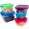 10 Pc Reusable Refrigerator Containers – Microwavable Plastic Lunch Containers