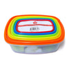 Always Fresh Plastic Food Containers Fiesta Edition Rectangle - 10 pcs Set