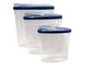 Imperial MW1196 Plastic 3 Piece Cereal Dispenser Set - Dry Food Storage Containers